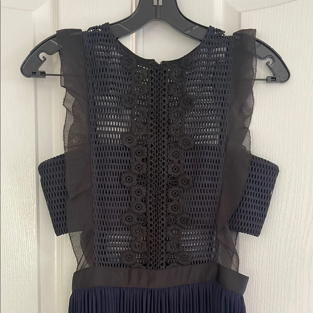 Self-Portrait Navy Lace Midi Dress - Picture 6 of 11